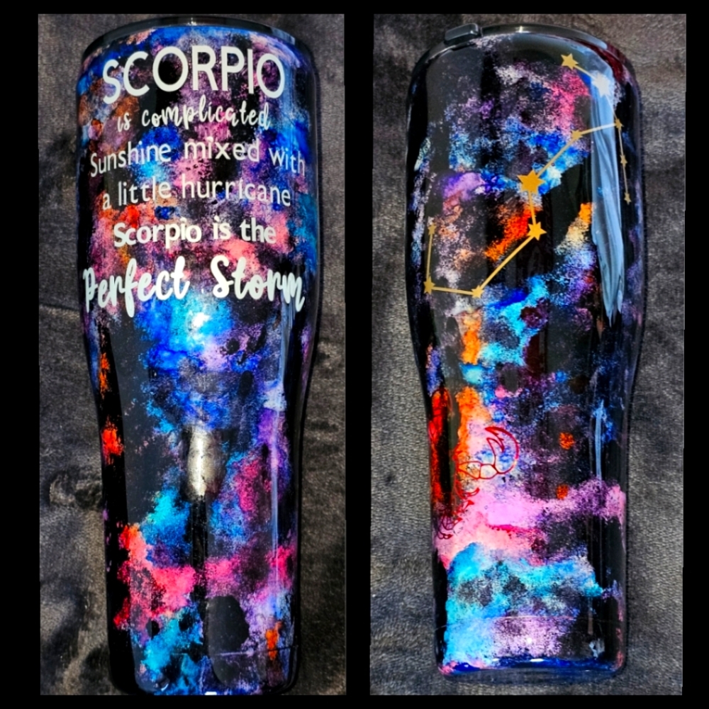 Scorpio custom tumbler